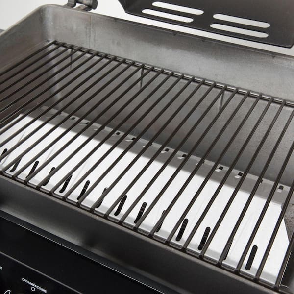 Cast 3400 2-Burner Propane Gas Grill in Black with Side Burner