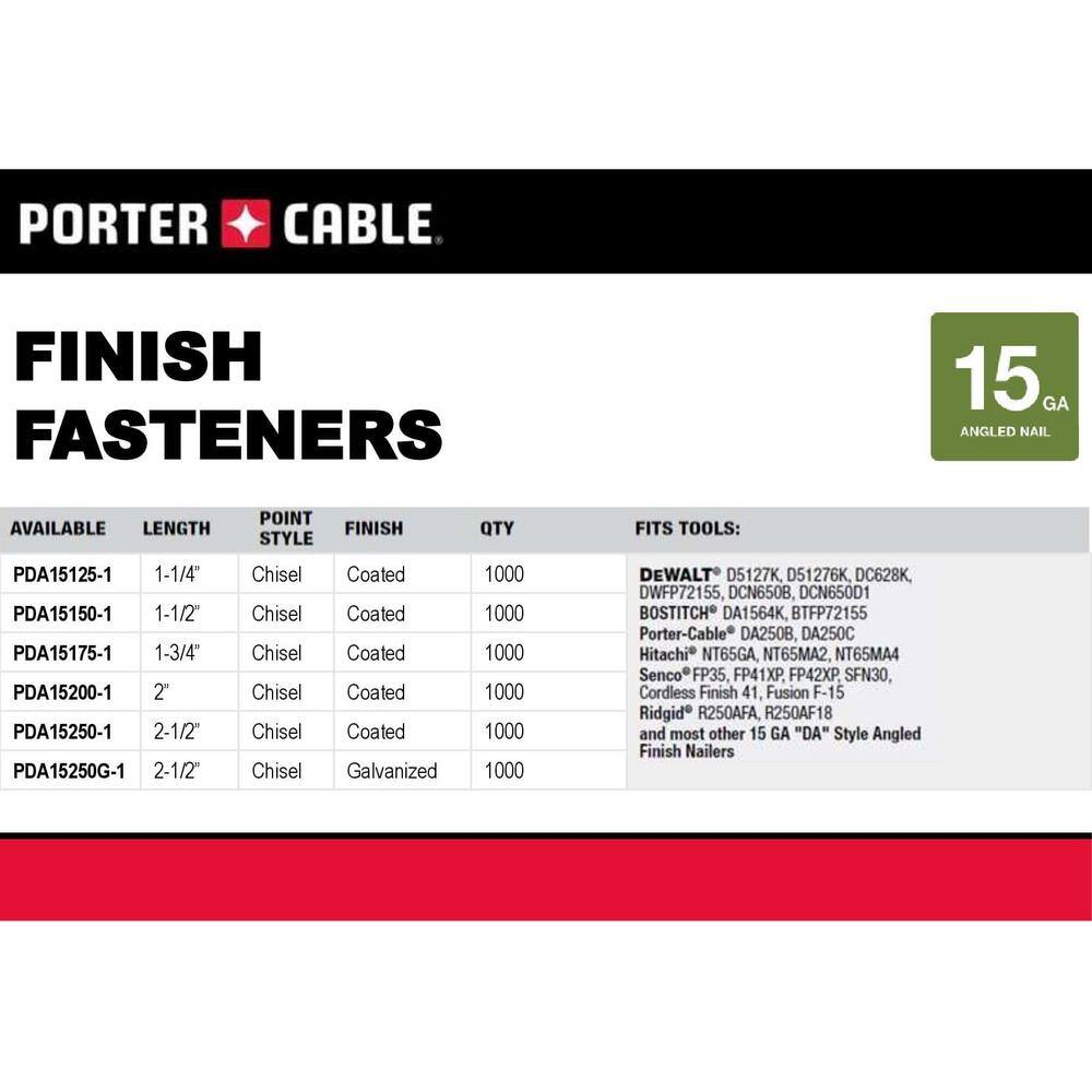 Buy 2 in. x 15Gauge Finish Nail Glue Collated (1000 per Box) Online at