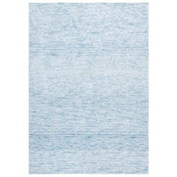 SAFAVIEH Audrey 8 ft. x 10 ft. Blue/Ivory Parallel Striped Area Rug
