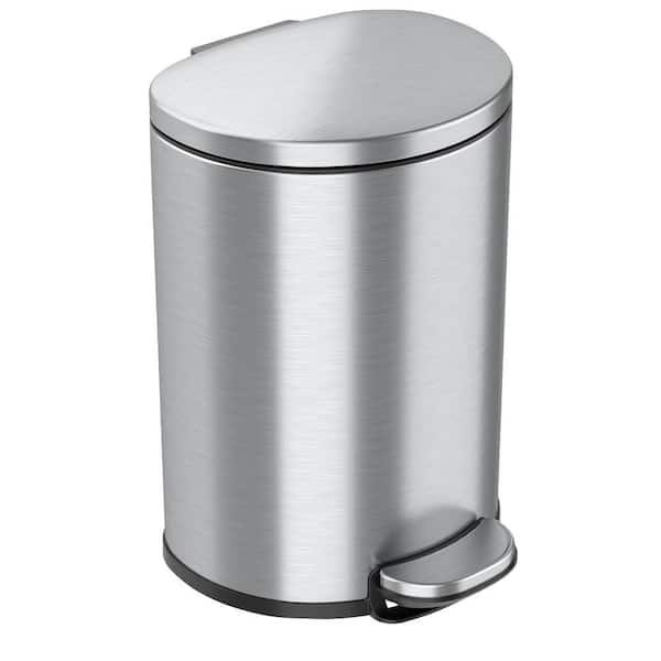 18.5 Gallon Kitchen Trash Can, Tall Stainless Steel Liner-Free Body, 70  Liter Ca