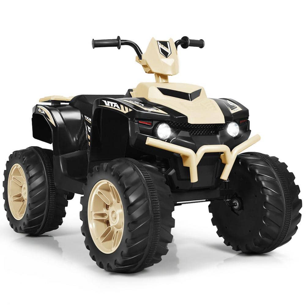 12-Volt Electric Kids Ride On Car ATV 4-Wheeler Quad with Music LED Light Yellow price history on PriceWatchPro