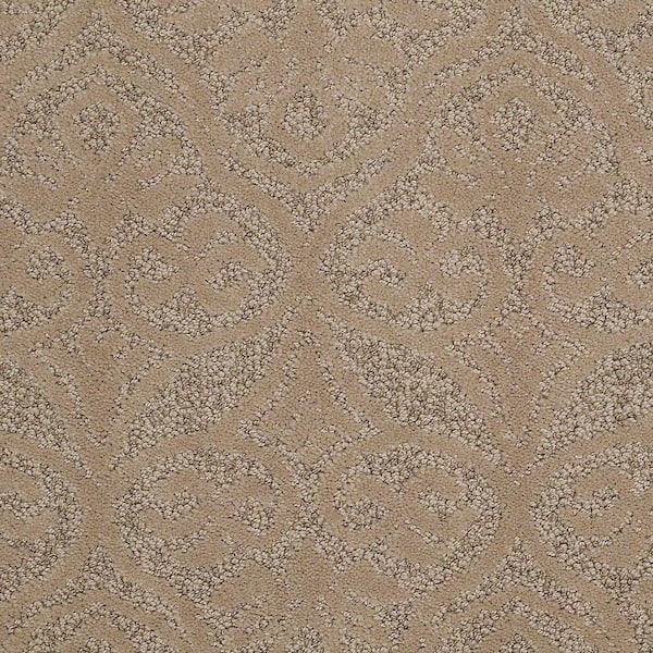 Lifeproof 8 in. x 8 in. Pattern Carpet Sample - Perfectly Posh - Color Toffee