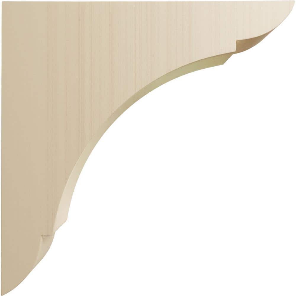 Elegant Olympic Medium Rubberwood Corbel Bracket 8"x8"
