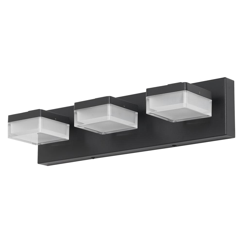 18 in. 3-Light Black Vanity Light Fixtures, Modern Bathroom Wall Sconce price history on PriceWatchPro