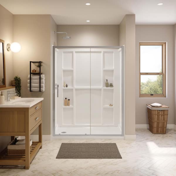 MAAX Interflo 60 in. L x 30 in. W x 73 in. H 5-Piece Alcove Shower