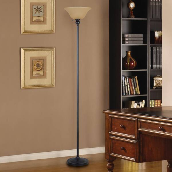 Bronze Torchiere Floor Lamp, Torchiere Floor Lamp Shade Replacement Plastic