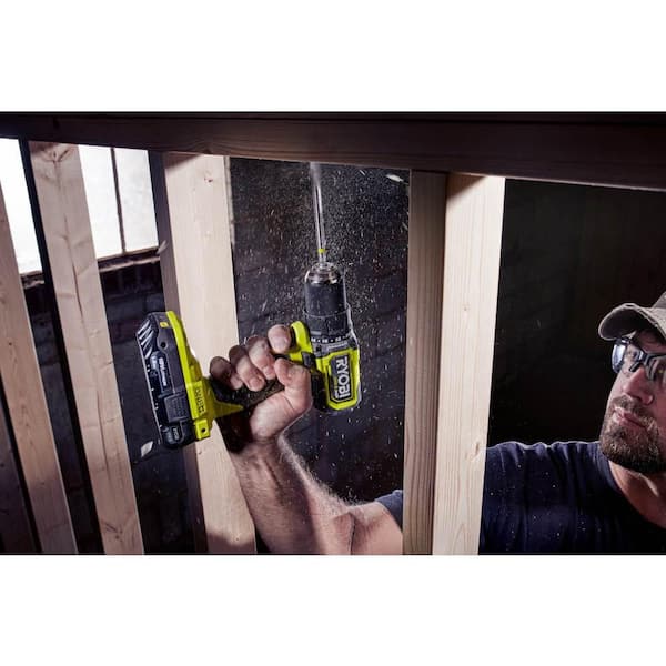 RYOBI - ONE+ HP 18V Brushless Cordless Compact 4-Tool Combo Kit with (2) 2.0 Ah Batteries, Charger, and Bag