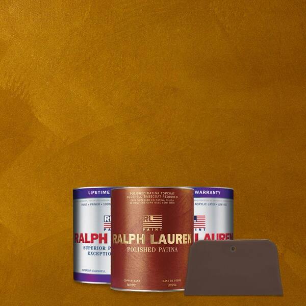 Ralph Lauren 1 qt. Bronze Ochre Copper Polished Patina Interior Specialty Paint Kit
