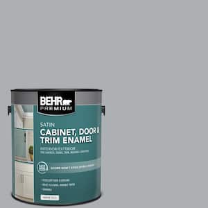1 gal. #AE-50 Gray Cast Satin Enamel Interior/Exterior Cabinet, Door & Trim Paint