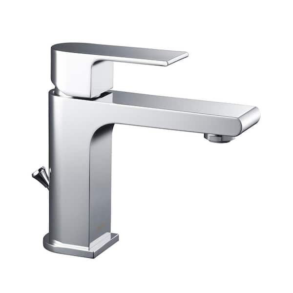 stufurhome Monty Single Hole 1-Handle 1.2 GPM CALGreen Bathroom Faucet in Chrome