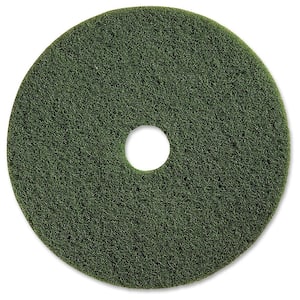 13 in. Green Scrubbing Floor Pad (5 per Carton)