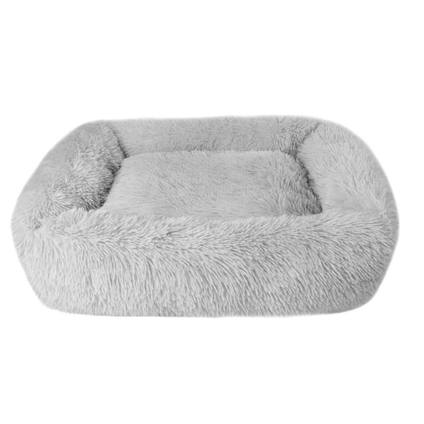 cenadinz S-22 x 18 x 8 in Soft Plush Orthopedic Pet Bed Slepping Mat Cushion for small Dog Cat Gray