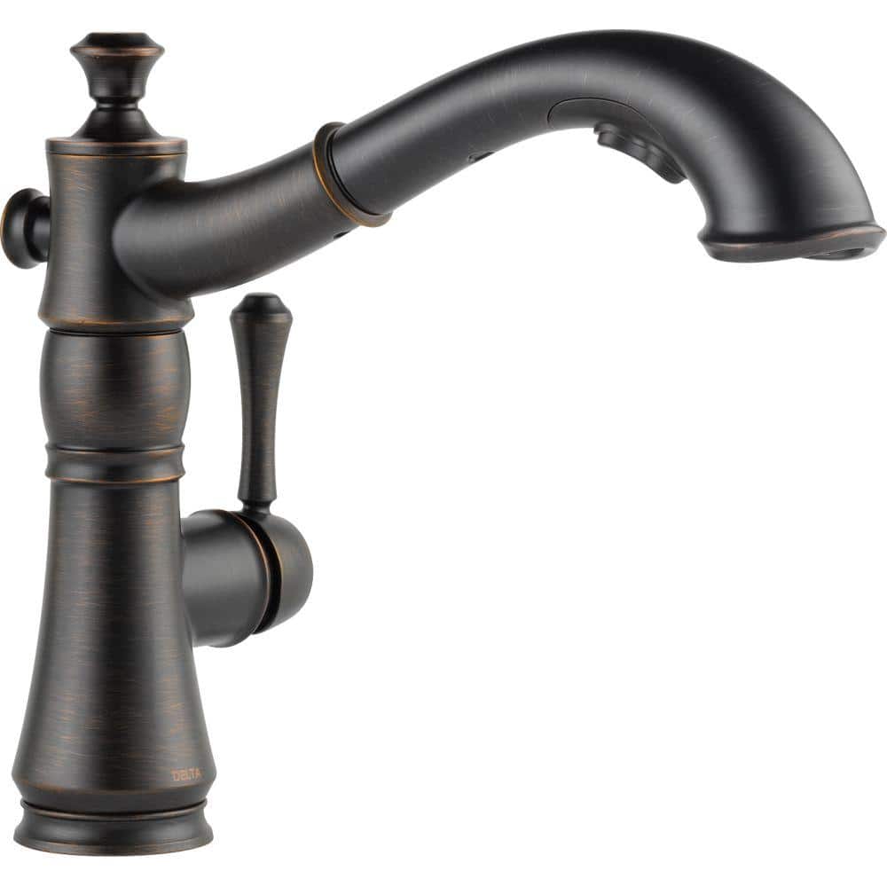 Delta Cassidy Single-Handle Pull-Out Sprayer Kitchen Faucet In Venetian  Bronze 4197-RB-DST The Home Depot