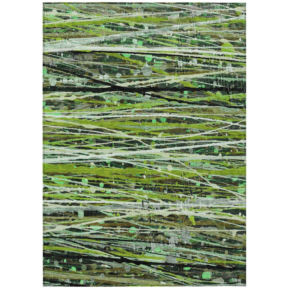 Chantille Machine Washable Indoor/Outdoor Abstract ACN2126 Green 2 ft. 6 in. x 3 ft. 10 in. Area Rug price history on PriceWatchPro