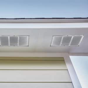 16 in. x 8 in. Aluminum Under Eave Soffit Vent in Mill (Carton of 36)