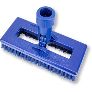 Sparta 8 in. Blue Polyester Swivel Scrub Brush with Polypropylene Casing (6-Pack)