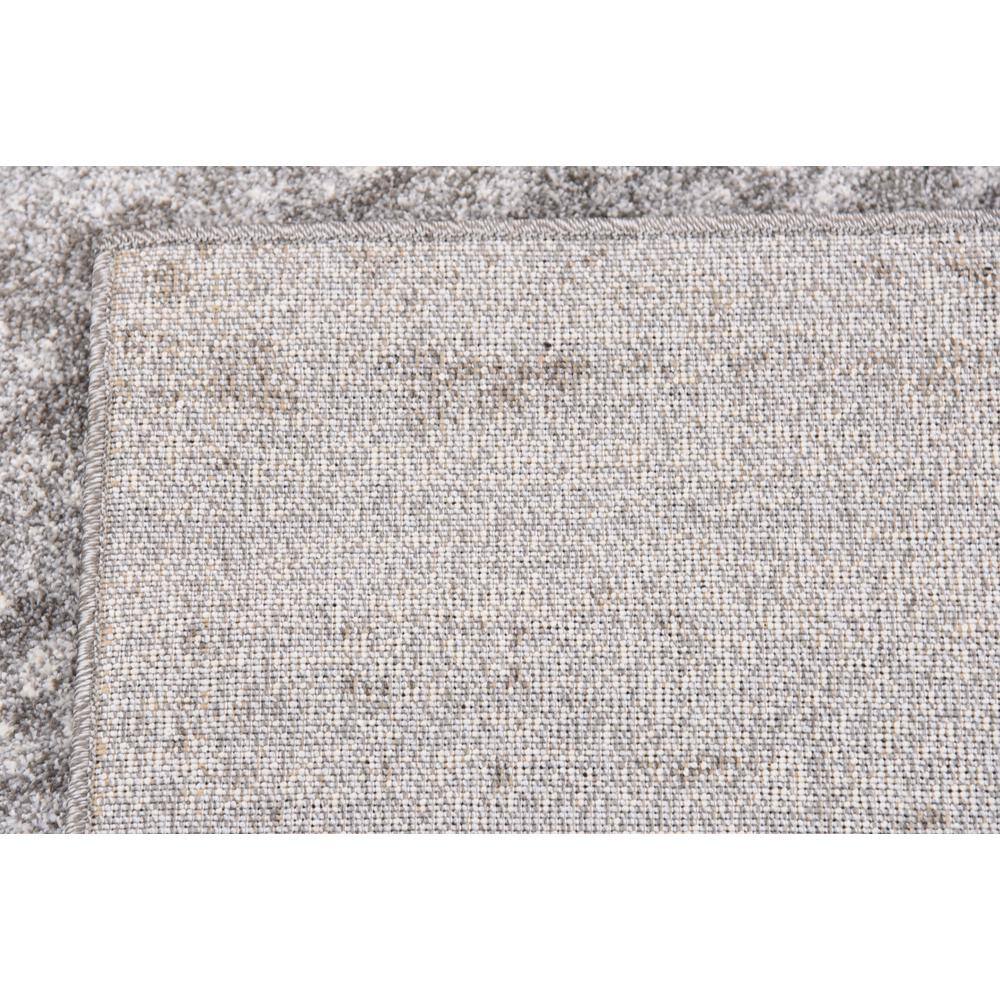Lucille 8' Square Gray Synthetic Tufted Reversible Rug