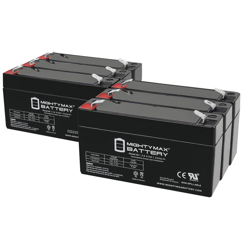 6V 1. 3Ah SLA Replacement Battery Compatible with Dura6-1. 3F-6 Pack price history on PriceWatchPro