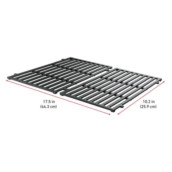 How to clean porcelain coated cast iron grill grates weber Weber Porcelain Enameled Cast Iron Cooking Grates 2 Pack 7637 The Home Depot