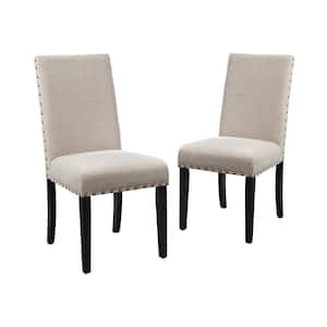 New Classic Furniture Crispin Natural Beige Polyester Upholstered Dining Chair (Set of 2)