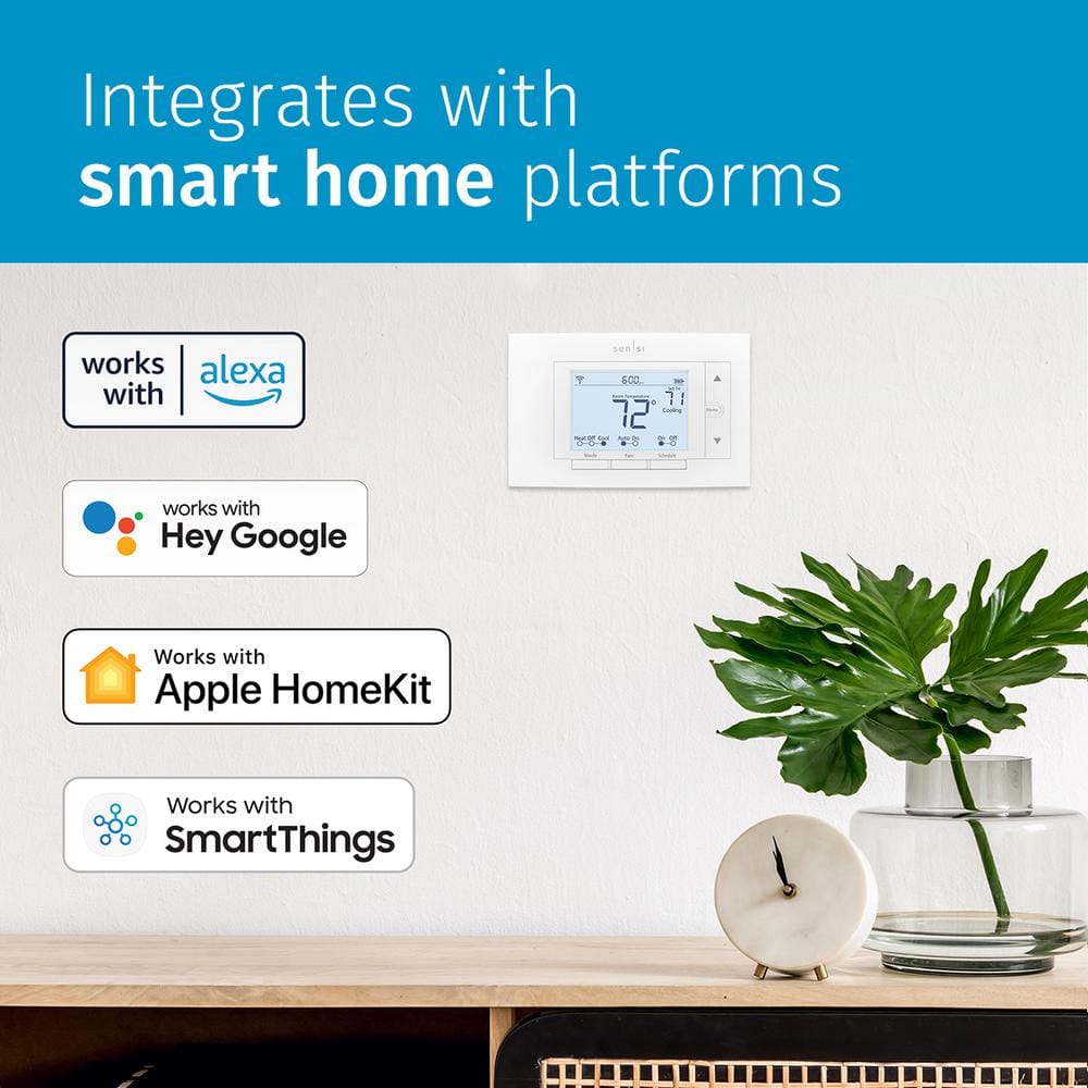 Sensi White Programmable Wi-Fi Smart Thermostat with Remote Access