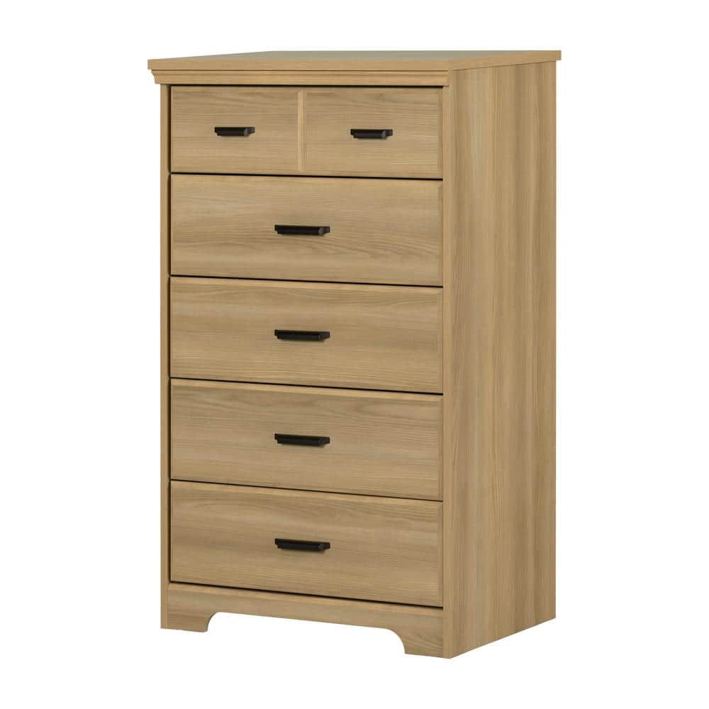 Versa Weathered Oak Vertical 5-Drawer Chest