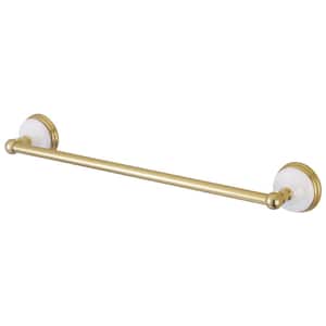 Victorian 24 in. Wall Mount Towel Bar in Polished Brass