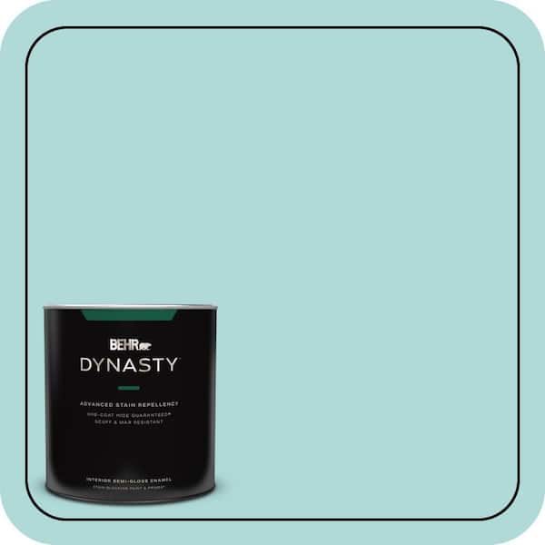 BEHR DYNASTY 1 qt. #510C-3 Rivers Edge Semi-Gloss Enamel Interior Stain-Blocking Paint & Primer