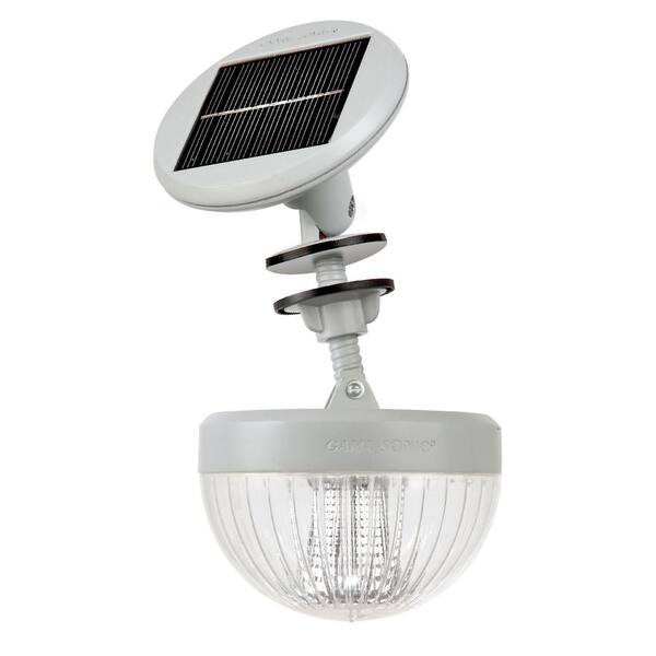 GAMA SONIC Crown Solar LED Shed Light with Adjustable Solar Panel