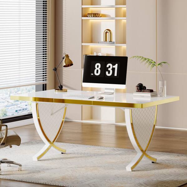 TRIBESIGNS WAY TO ORIGIN Halseey 63 in. Rectangular White TRIBESIGNS WAY TO ORIGIN Halseey 63 in. Rectangular White