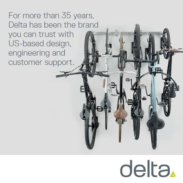 Delta Design delta Alloy Wall Mounted Foldable 2 Bike Rack With Shelf &  Reviews
