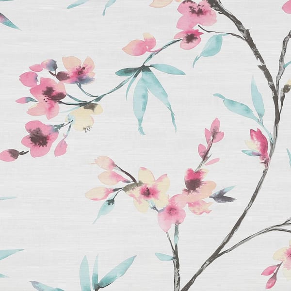 Fresco Kimono Pink Removable Wallpaper