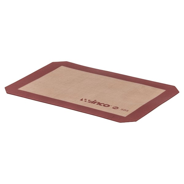 Winco 8.25 in. x 11.75 in. Quarter-Size Silicone Baking Mat