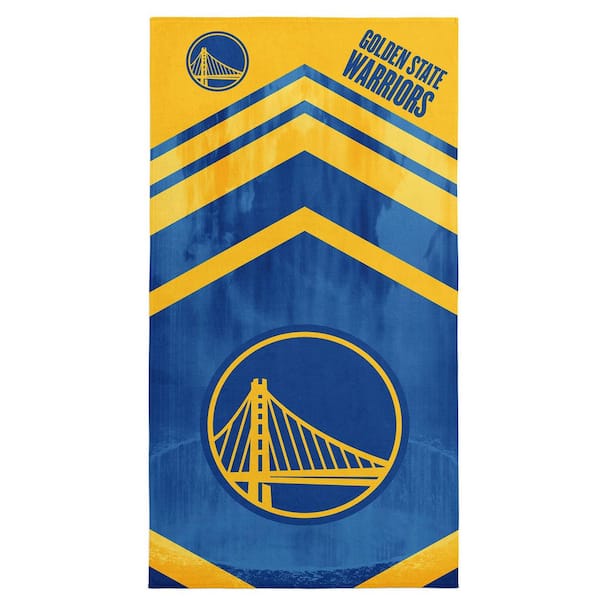 Golden State Warriors NBA Shatter 30 in. x 60 in. Microfiber Beach Towel