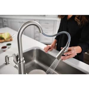 Coretta Single-Handle Pull-Down Sprayer Kitchen Faucet with Reflex and Power Boost in Spot Resist Stainless