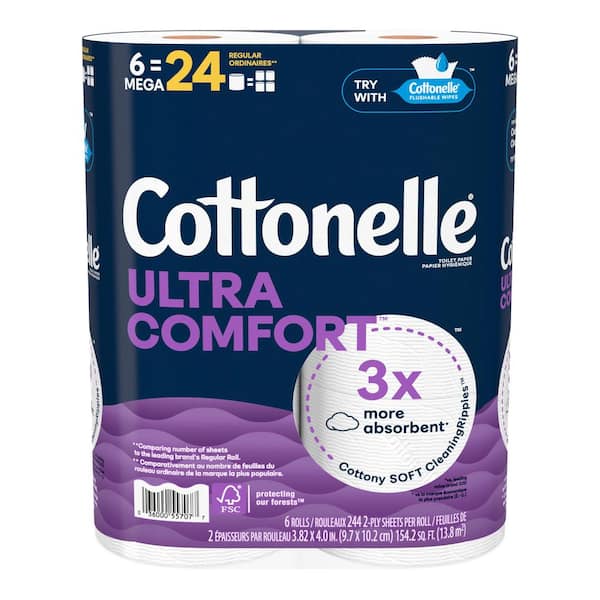 Cottonelle Ultra-Comfort Toilet Paper (244-Sheets Per Roll 6-Rolls Per Pack)