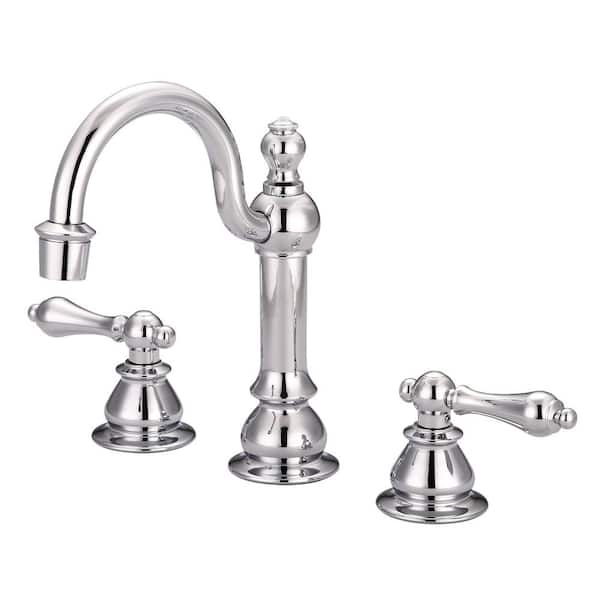 Water Creation Vintage Classic 8 In, Vintage Bathroom Sink Faucets White