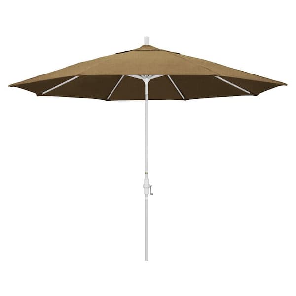 california umbrella 11'rd. wooden patio umbrella 13ft 8-Rib this fabric can be machine washed on a delicate cold cycle California Umbrella 11' Rd. Alum/Fiberglass