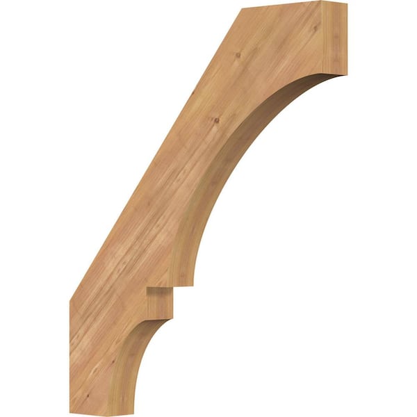 Ekena Millwork 3 1/2"W x 30"D x 36"H Balboa Smooth Knee Brace, Western Red Cedar