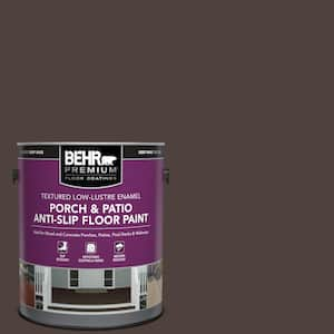 1 gal. #MS-90 Deep Chocolate Textured Low-Lustre Enamel Interior/Exterior Porch and Patio Anti-Slip Floor Paint