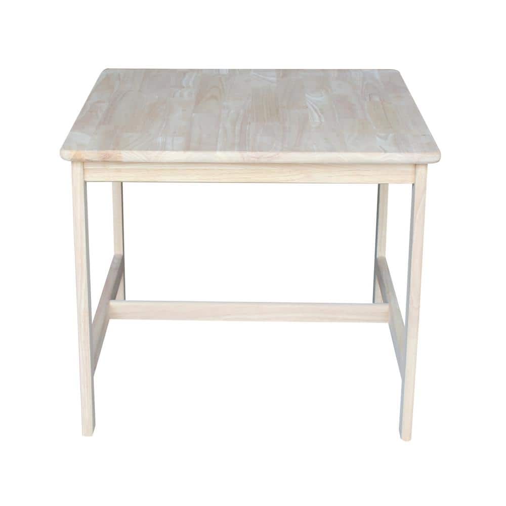 Eco-Friendly Traditional Parawood Kids 3-Piece Table and Chair Set