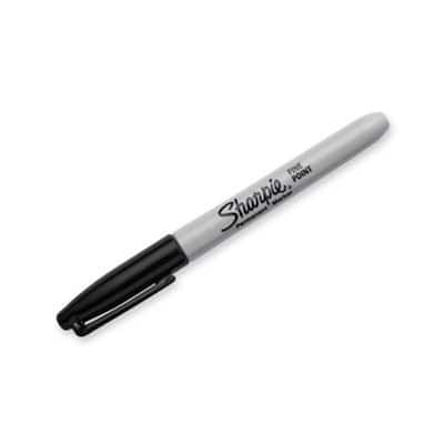 Fine Point Permanent Marker, Black (2-Pack)