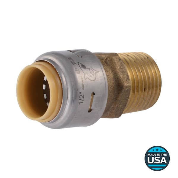 SharkBite Max 1/2 in. Push-to-Connect x MIP Brass Adapter Fitting