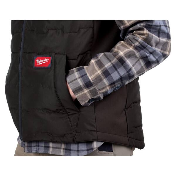 Milwaukee Men's X-Large Black FREEFLEX Lightweight Insulated Vest