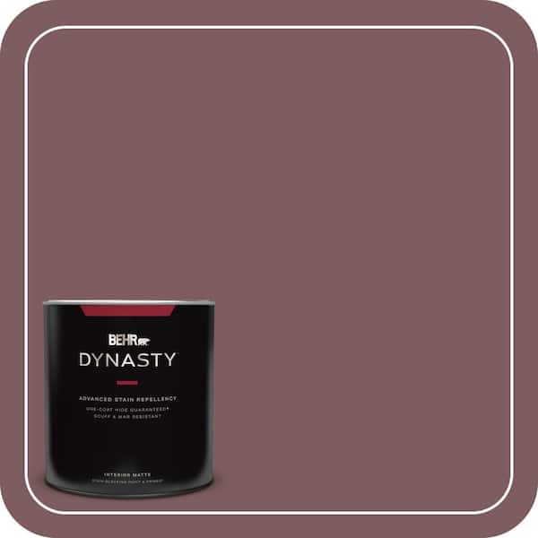 BEHR DYNASTY 1 qt. #110F-6 Purplestone Matte Interior Stain-Blocking Paint & Primer
