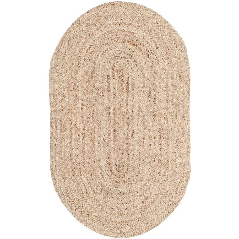 Cape Cod Natural Doormat 3 ft. x 5 ft. Oval Solid Area Rug price history on PriceWatchPro