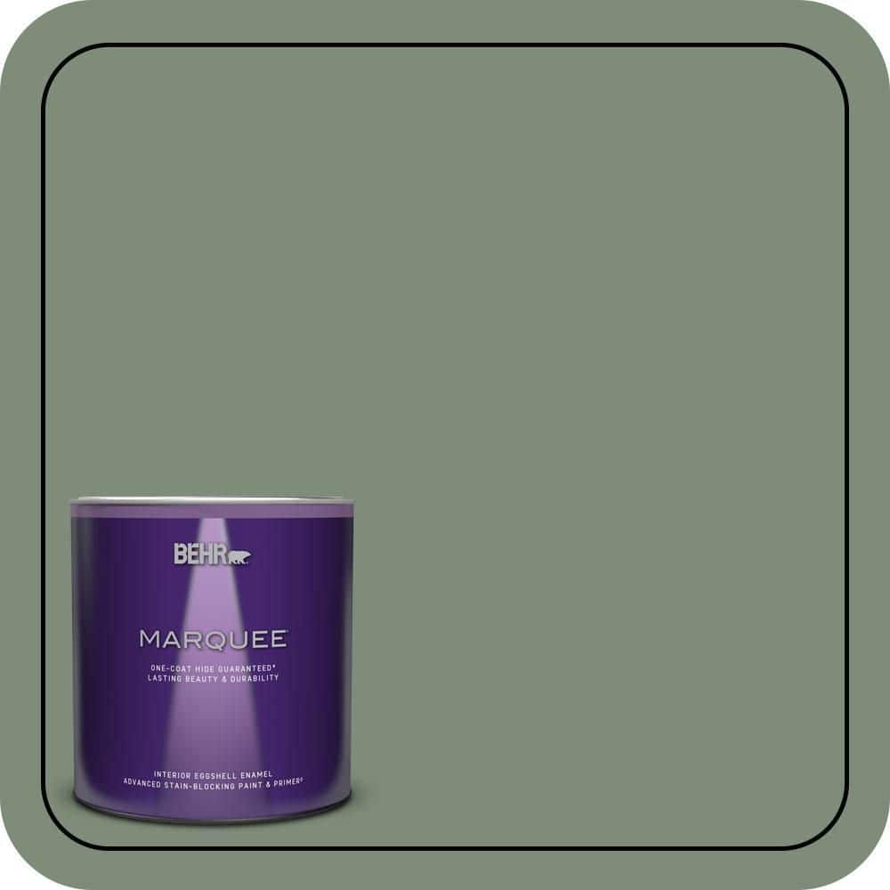 1 qt. #450F-5 Amazon Moss Eggshell Enamel Interior Paint & Primer price history on PriceWatchPro