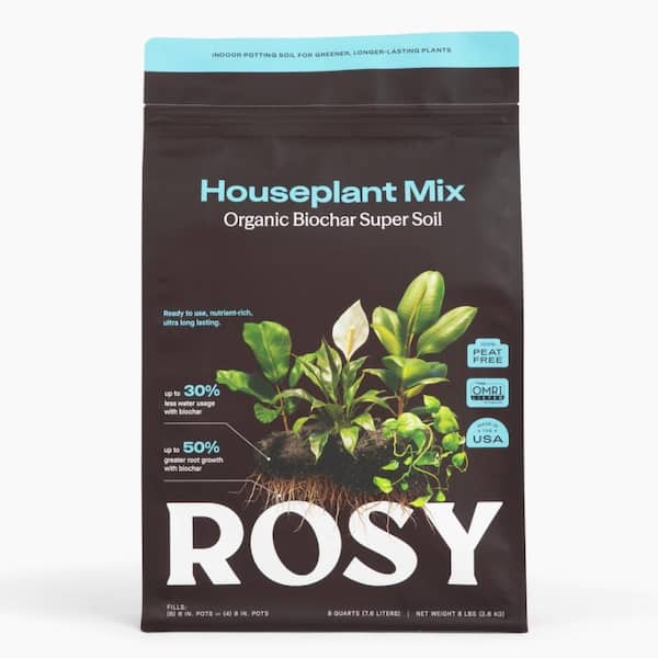 ROSY SOIL Organic 4 qt. Living Soil Houseplant Potting Mix for