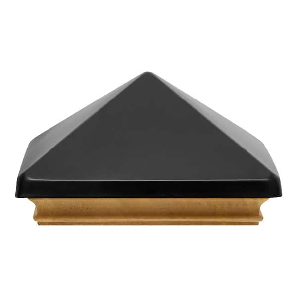 Protectyte 6 in. x 6 in. West Indies Miterless Post Cap with Black ...