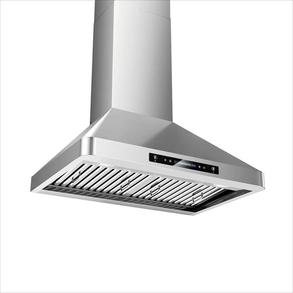 30 in. 900 CFM Convertible Wall Mount Range Hood in Stainless Steel with Intelligent Gesture Sensing and LED Light